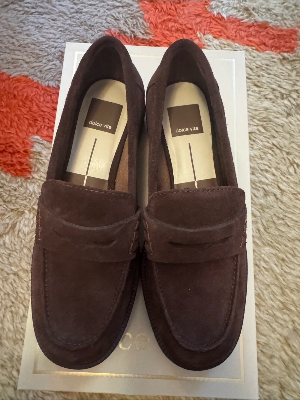 Dolce Vita Brown Suede Loafers - Picture 4 of 5